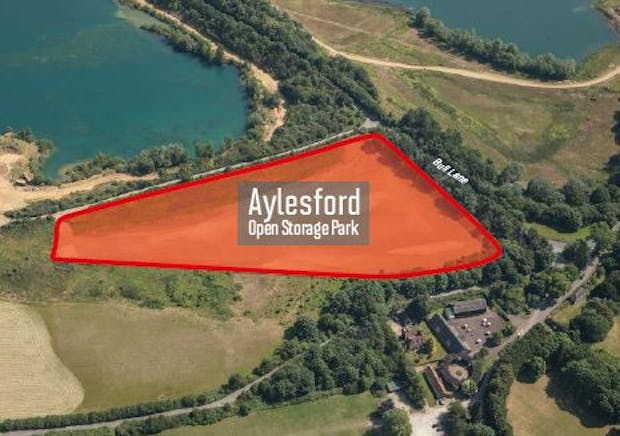 Aylesford Open Storage Park, Aylesford, Open Storage To Let - Aylesford  Open storage park aerial 2.JPG