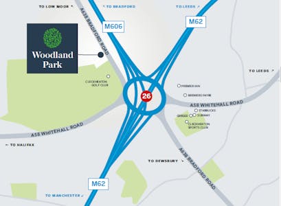 Woodland Park, Bradford Road, Cleckheaton, Office To Let - WP Map.PNG