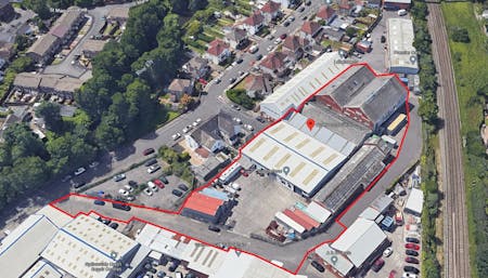 Ely Bridge Industrial Estate, Cardiff, Industrial / Trade Counter For Sale - Full Aerial Photo  Wroughton Industrial Estate.jpg