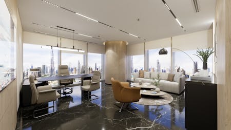 Vision Tower, Business Bay, Dubai, Office To Let / For Sale - CEO Office View.jpg