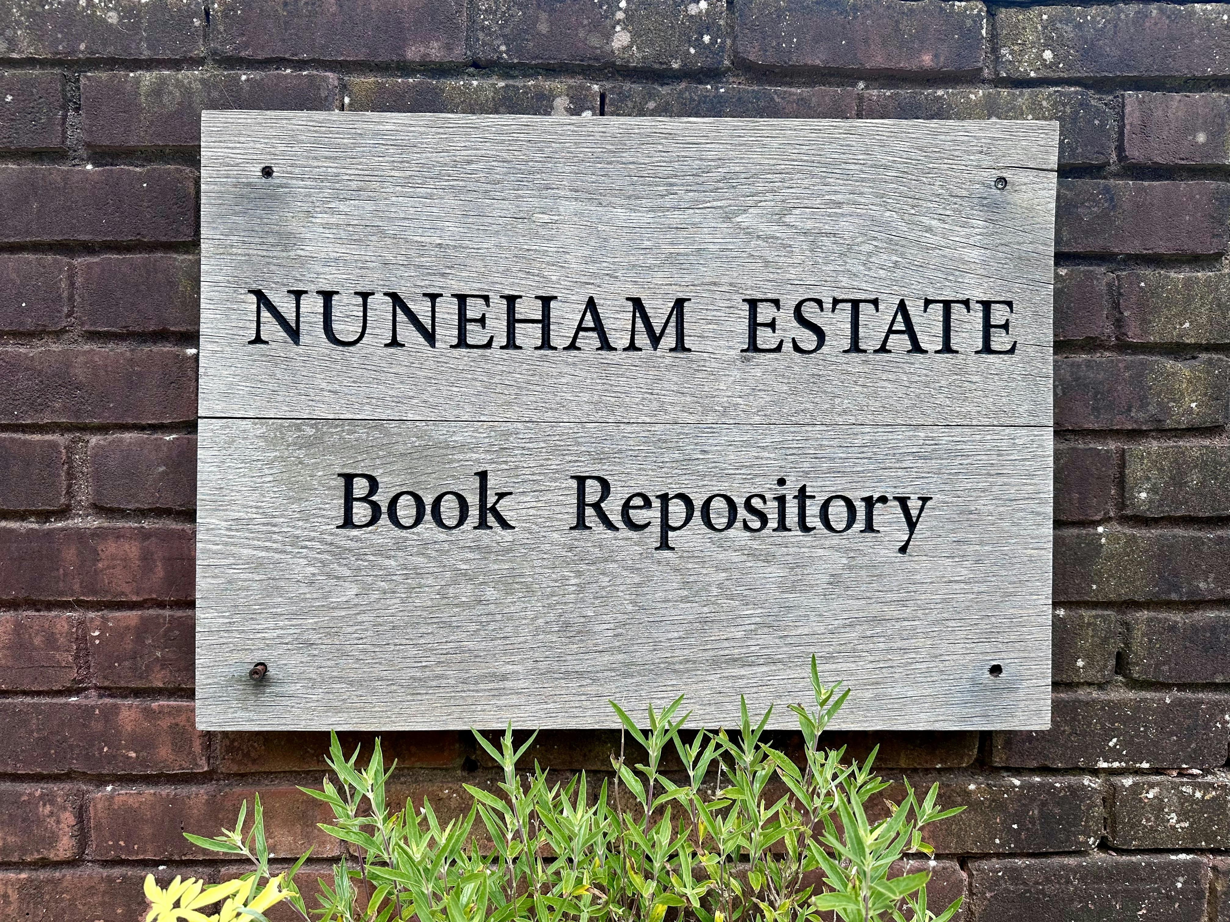 Book Repository, Nuneham Courtenay, Industrial / Office / Other To Let - NUNEHAM ESTATE BOOK REPOSITORY SIGN.jpeg