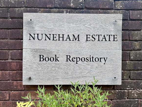 Book Repository, Nuneham Courtenay, Industrial / Office / Other To Let - NUNEHAM ESTATE BOOK REPOSITORY SIGN.jpeg