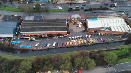 Offices and Yard at 409 Tyburn Road, Birmingham, Land / Trade Counter For Sale - 409 Tyburn Road rear red line.jpg