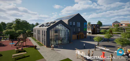 Garrison House, Shute Road, Catterick Garrison, Leisure / Office / Retail To Let - Front Building 03.png