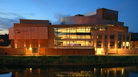 Restaurant At Theatre Severn, Frankwell, Shrewsbury, Restaurant / Cafe To Let - Theatre Severn at night.jpg