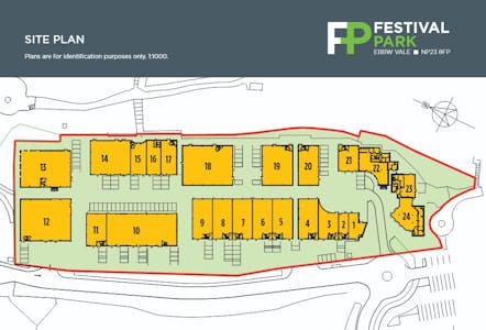 Unit 12, Festival Park, Ebbw Vale, Industrial To Let - Site Plan with numbering.JPG