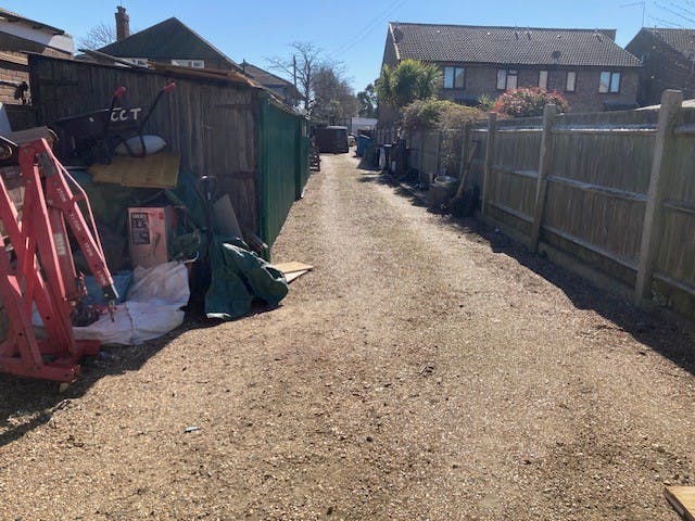 Yard, 52 Littleton Road, Ashford, Industrial / Other For Sale - View to Road from middle of yard.jpg