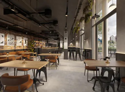 Wickside, Bridge House, Davey Square, Hackney Wick, Leisure / Office / Restaurant / Retail / Showroom To Let - Wickside_Restaurant_220824_FINAL.jpg