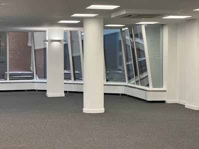 30-31 Furnival Street, London, Office To Let - 30-31 Furnival 1st Floor  OpenPlan Office With Large Windows And Pillar.jpg