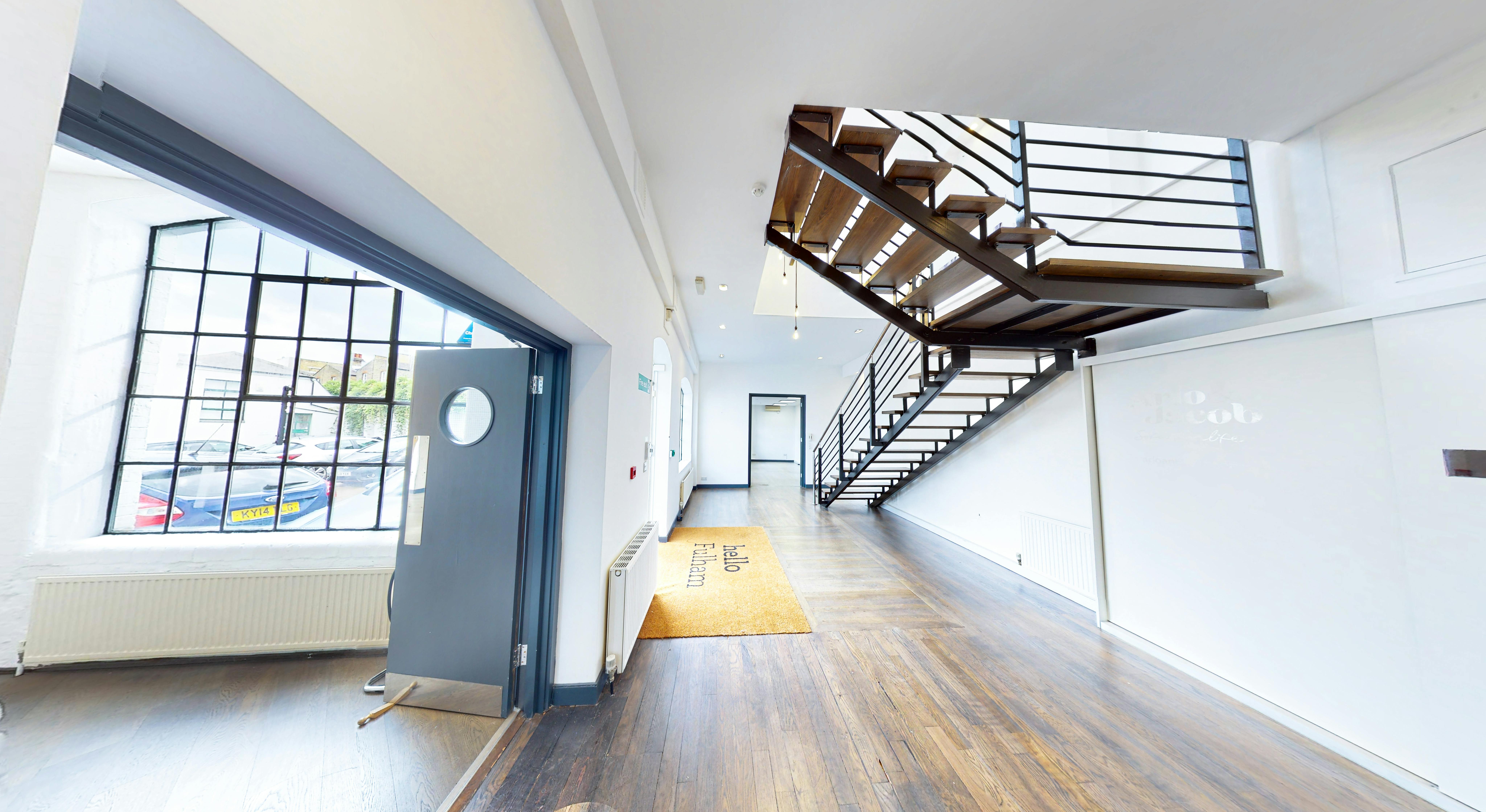 Melbray House, 158 Hurlingham Road, Fulham, Office For Sale - Melbray House Hurlingham Rd Fulham SW6 office to let west London entrance MP.jpg