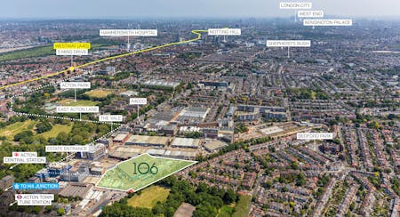 Acton 106, London, Industrial / Warehouse To Let - aerial.jpg