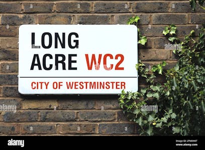 50 Long Acre, London, Office Lease Assignment - londonenglandukstreetsignlongacrewc22FM8W6T.jpg