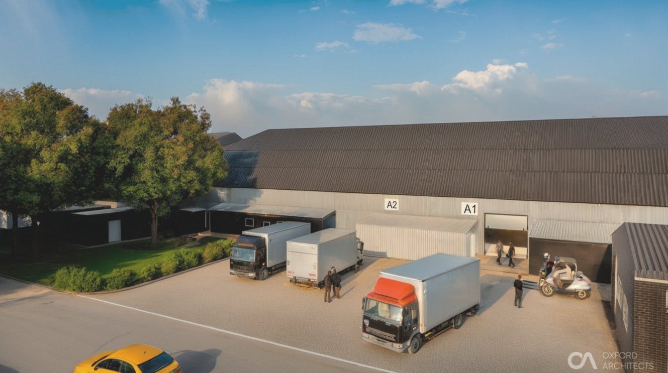 Industrial at Fairoaks Airport, Chobham, Woking, Warehouse & Industrial To Let - CGI  indicative loading door.png