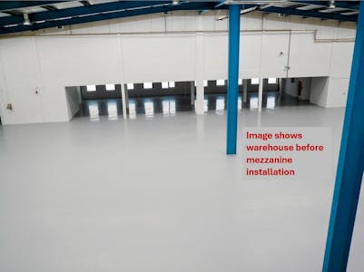 Unit 5 Thorpe Industrial Estate, Alpha Way, Egham, Industrial/Logistics / Industrial / Warehouse Lease Assignment - Unit 5, Alpha Way, Egham, internal warehouse historical from height- pre-mezz older image.jpg