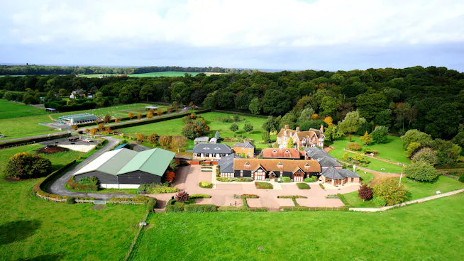 Wheelers Barn, Courtyard Barns, Maidenhead, Offices To Let - Aerial Shot.JPG
