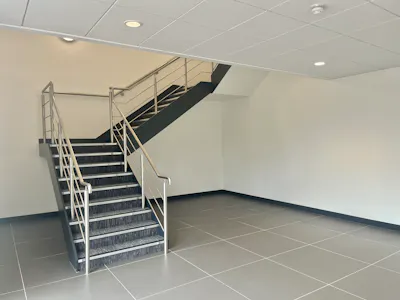 Units 5 & 6 South Cargo Centre, Feltham, Heathrow, Industrial / Warehouse To Let - 6 South Cargo - Main Staircase Reception.jpeg
