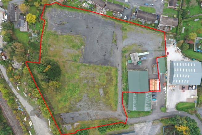 Open Storage Land and Warehouse, Llandovery, Land / Open Storage To Let - LL043redline.jpg