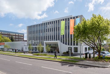 The Square, Basing View, Basingstoke, Office To Let - DSC_0122HDR  Exterior of The Square with people.jpg