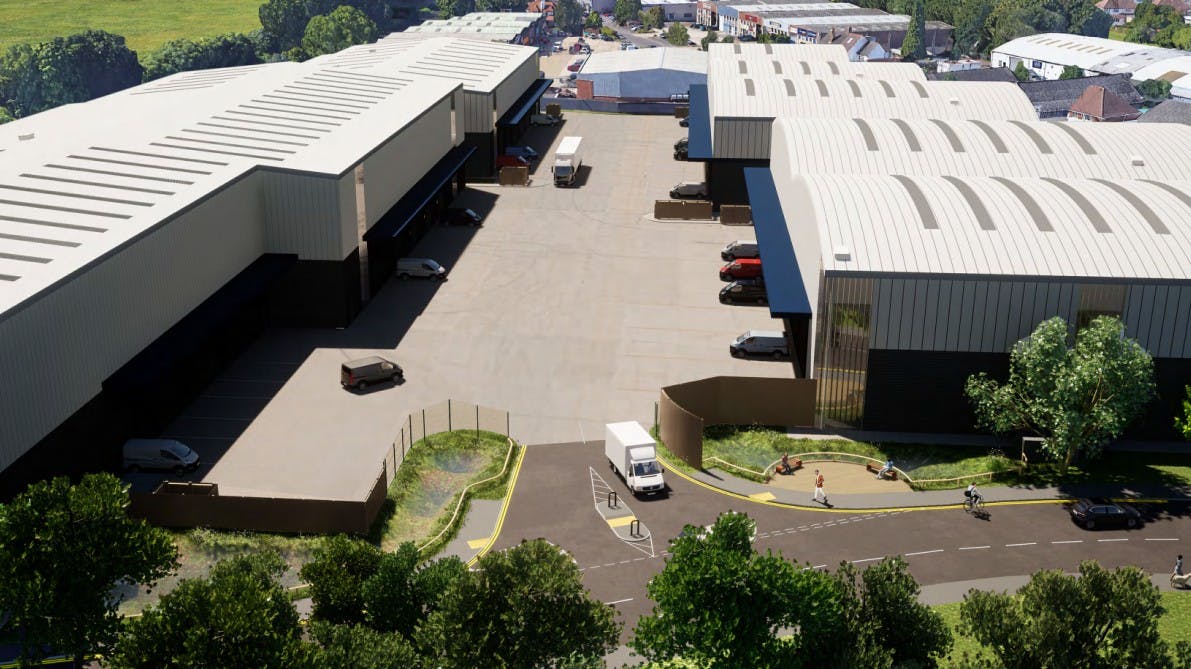 Weybridge Business Park, Addlestone Rd, Weybridge, Development (Land & Buildings) / Warehouse & Industrial To Let - Aerial CGI 2.jpg