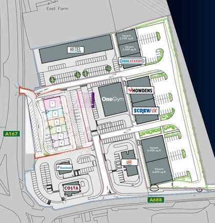 Proposed Retail Parade, Thinford Park, Durham, Other / Restaurant / Cafe / Retail To Let - Layout Updated.JPG