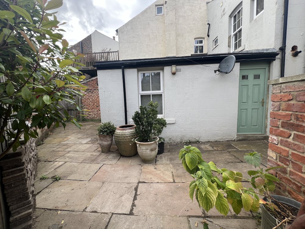 Albert House, Belford Road - Rear Paved Garden Area