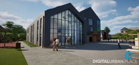 Garrison House, Shute Road, Catterick Garrison, Leisure / Office / Retail To Let - Front Building 02.png