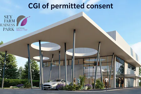 Plot A, Jersey Farm Business Park, County Oak Way, Crawley, Development Land For Sale - CGI with text.jpg