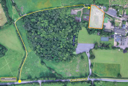 Land on the East Side of Kendal Hall Farm, Radlett, Open Storage To Let - Location & Access.png